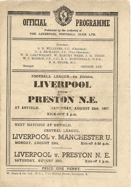 Liverpool FC v Preston North End FC